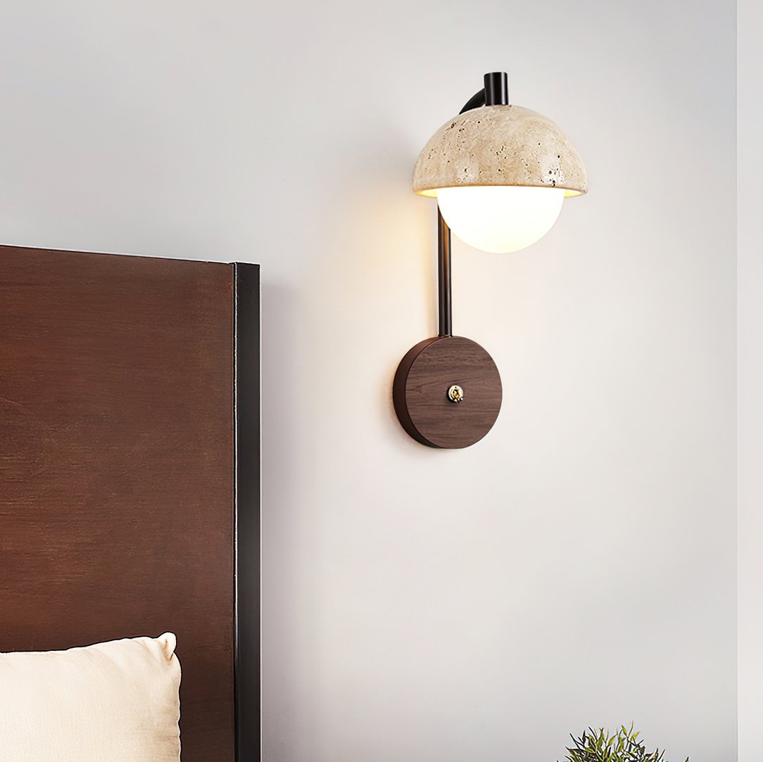 Retro Travertine Wall Lamp
