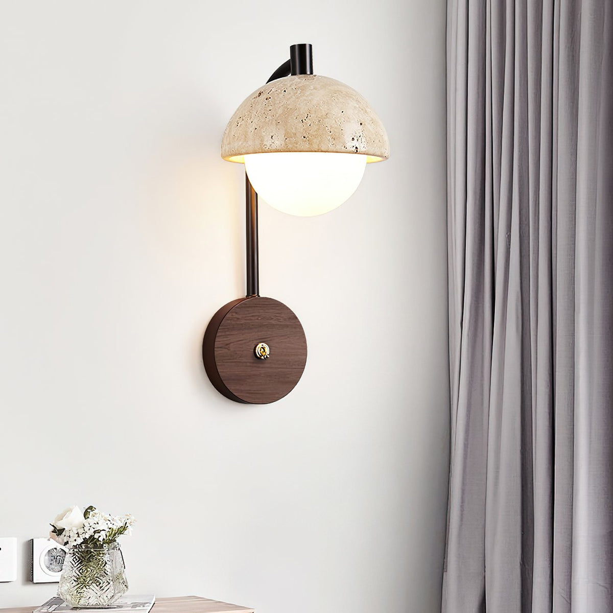 Retro Travertine Wall Lamp