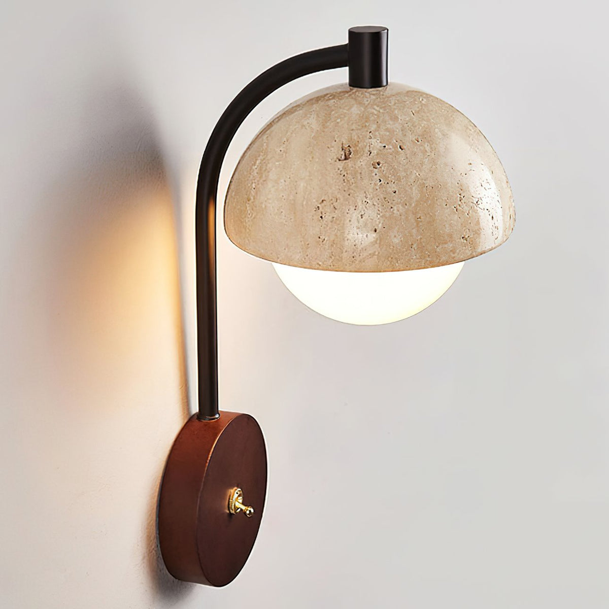 Retro Travertine Wall Lamp