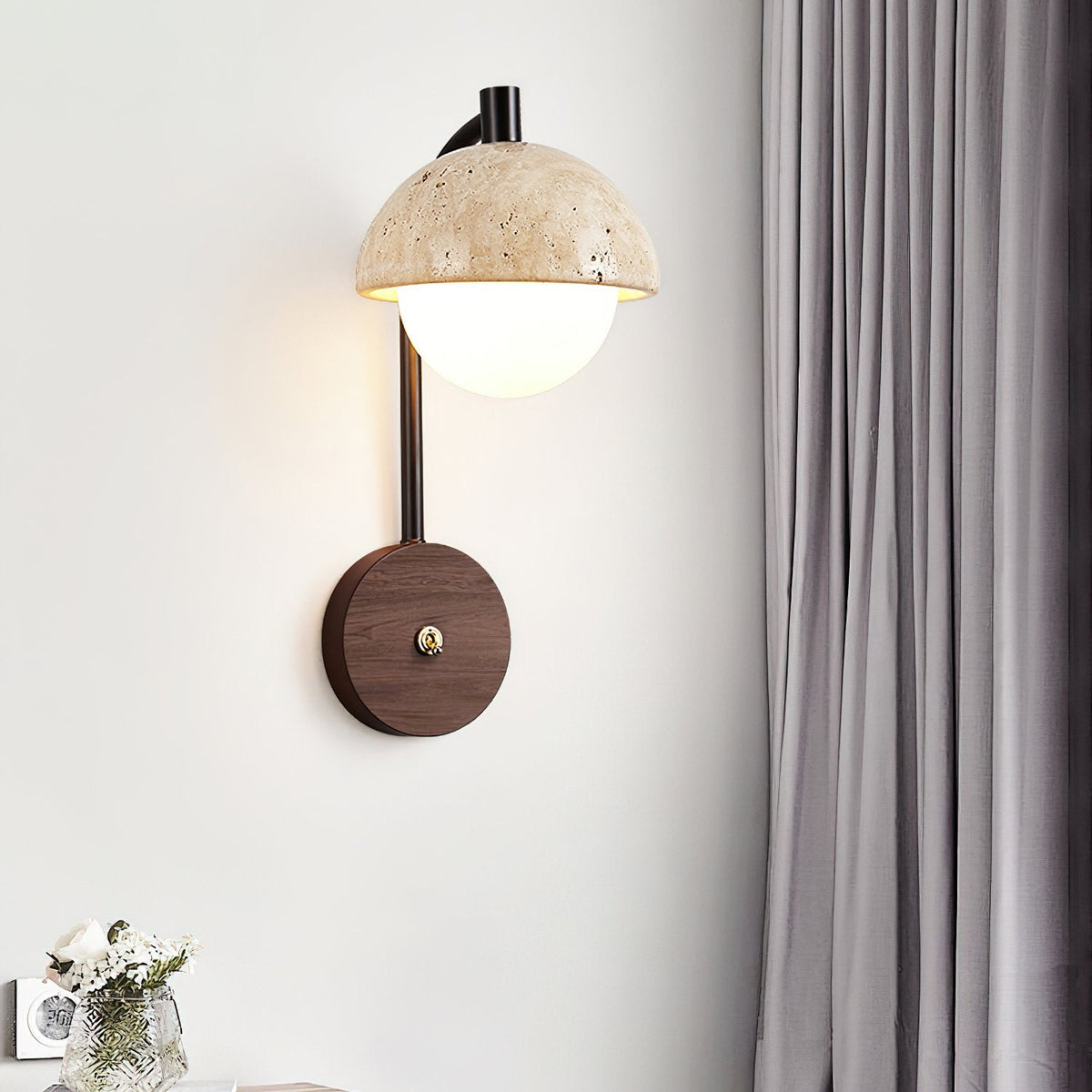 Retro Travertine Wall Lamp