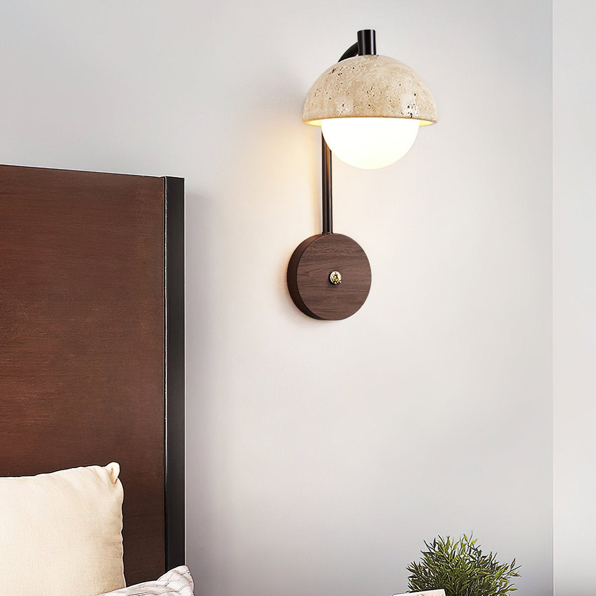 Retro Travertine Wall Lamp