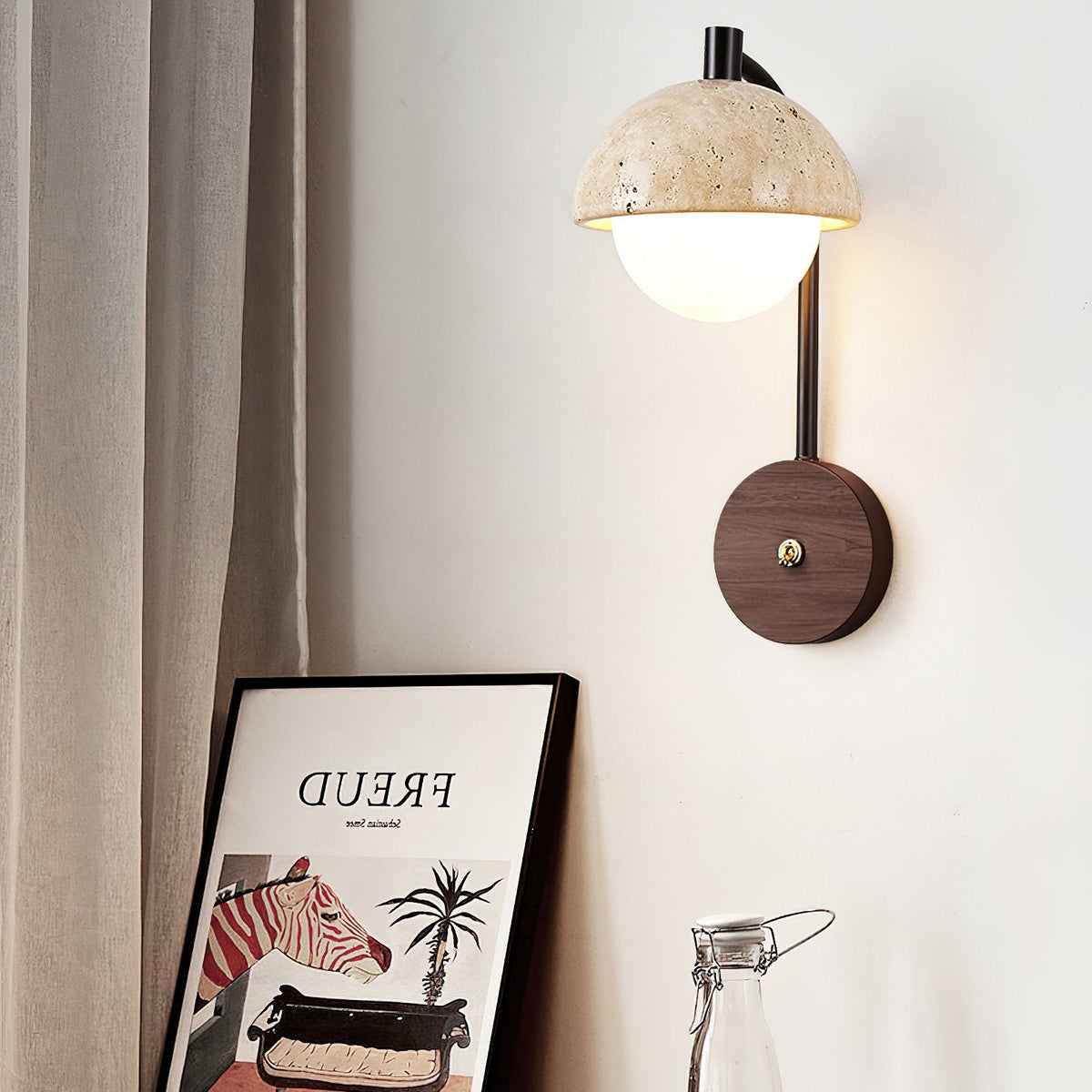 Retro Travertine Wall Lamp