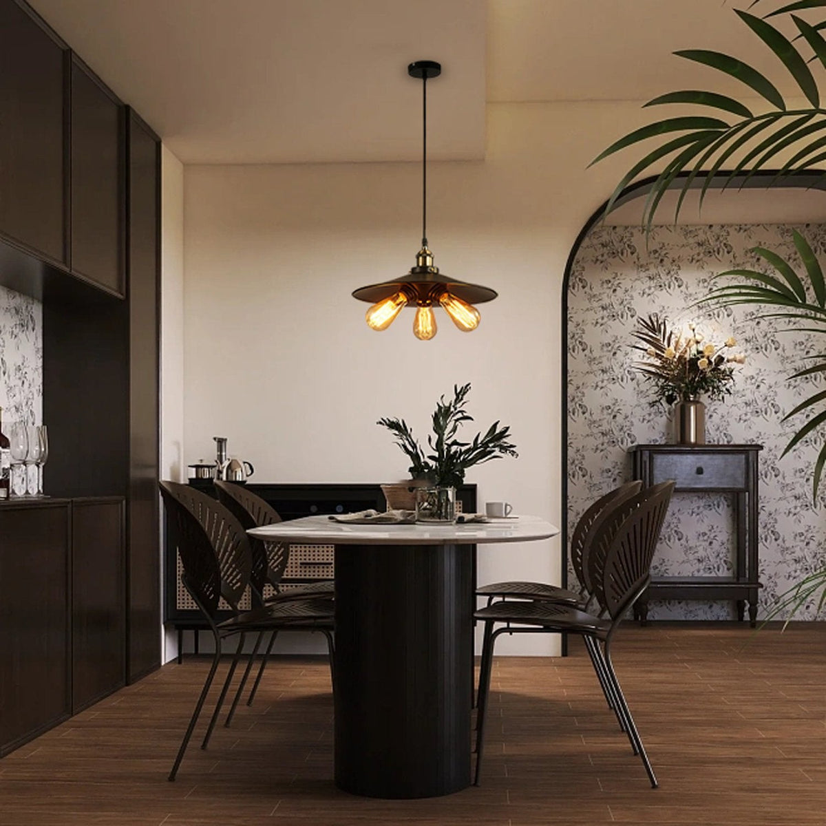 Retro Umbrella Pendant Lamp