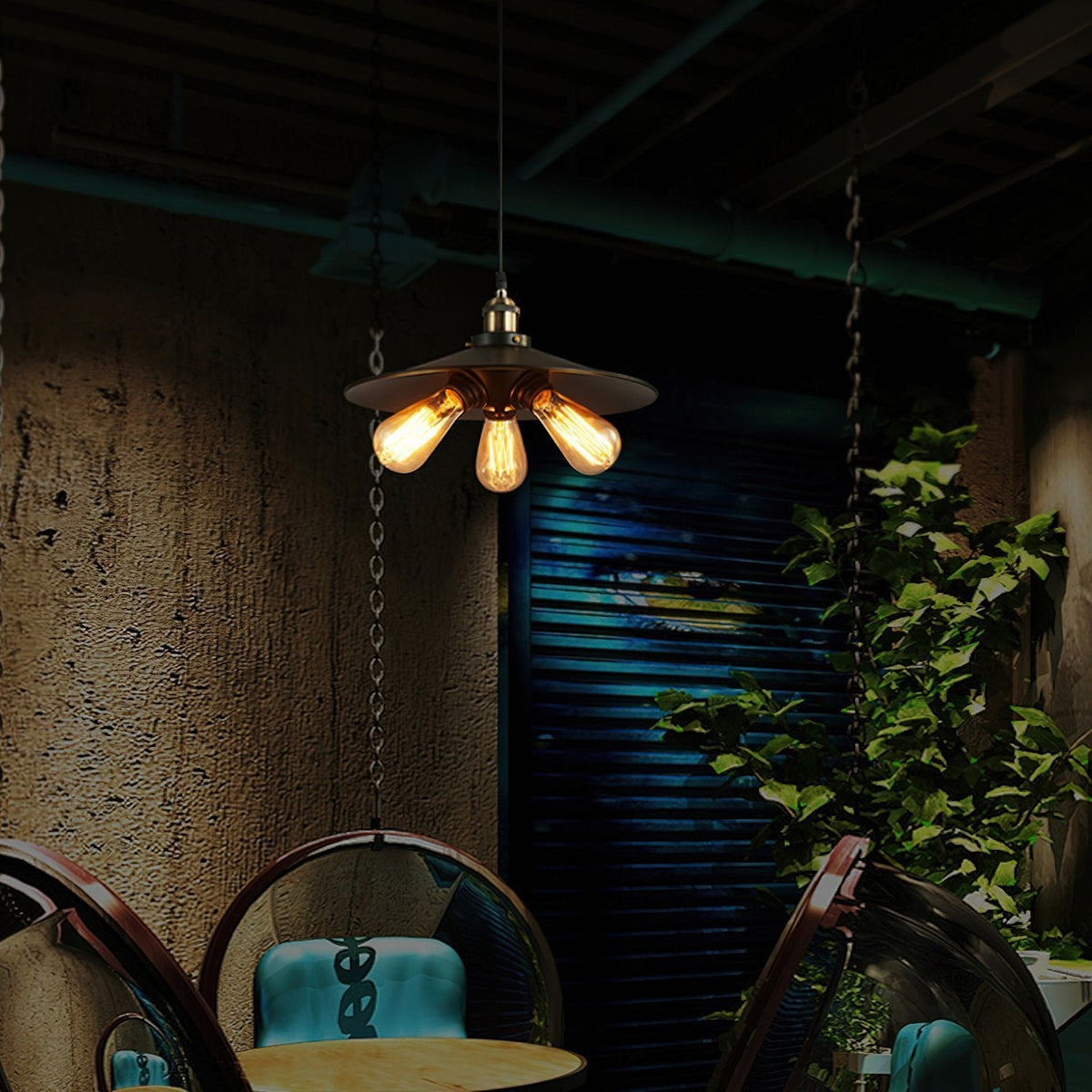 Retro Umbrella Pendant Lamp