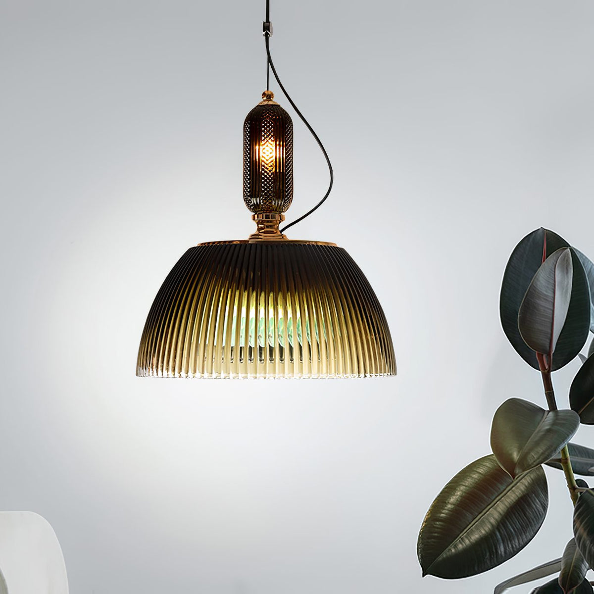 Retro Wizard Green Pendant Light