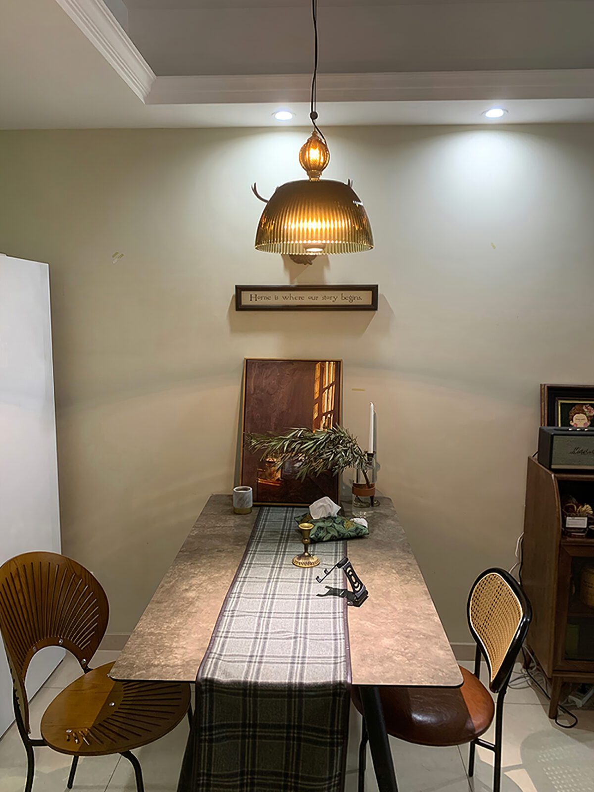 Retro Wizard Green Pendant Light