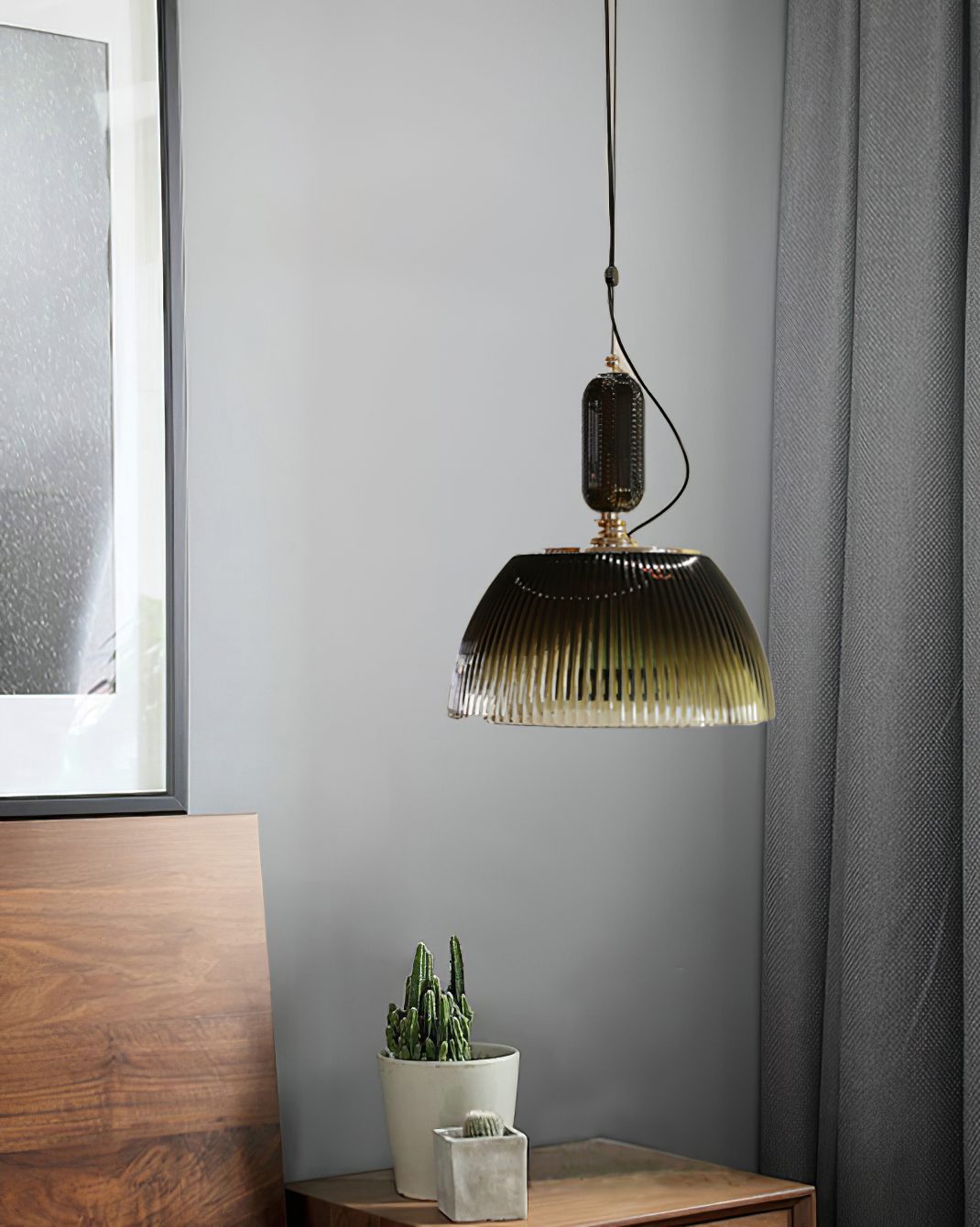 Retro Wizard Green Pendant Light