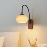 Retro Wooden Glass Wall Lamp