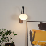 Retro Wooden Glass Wall Lamp
