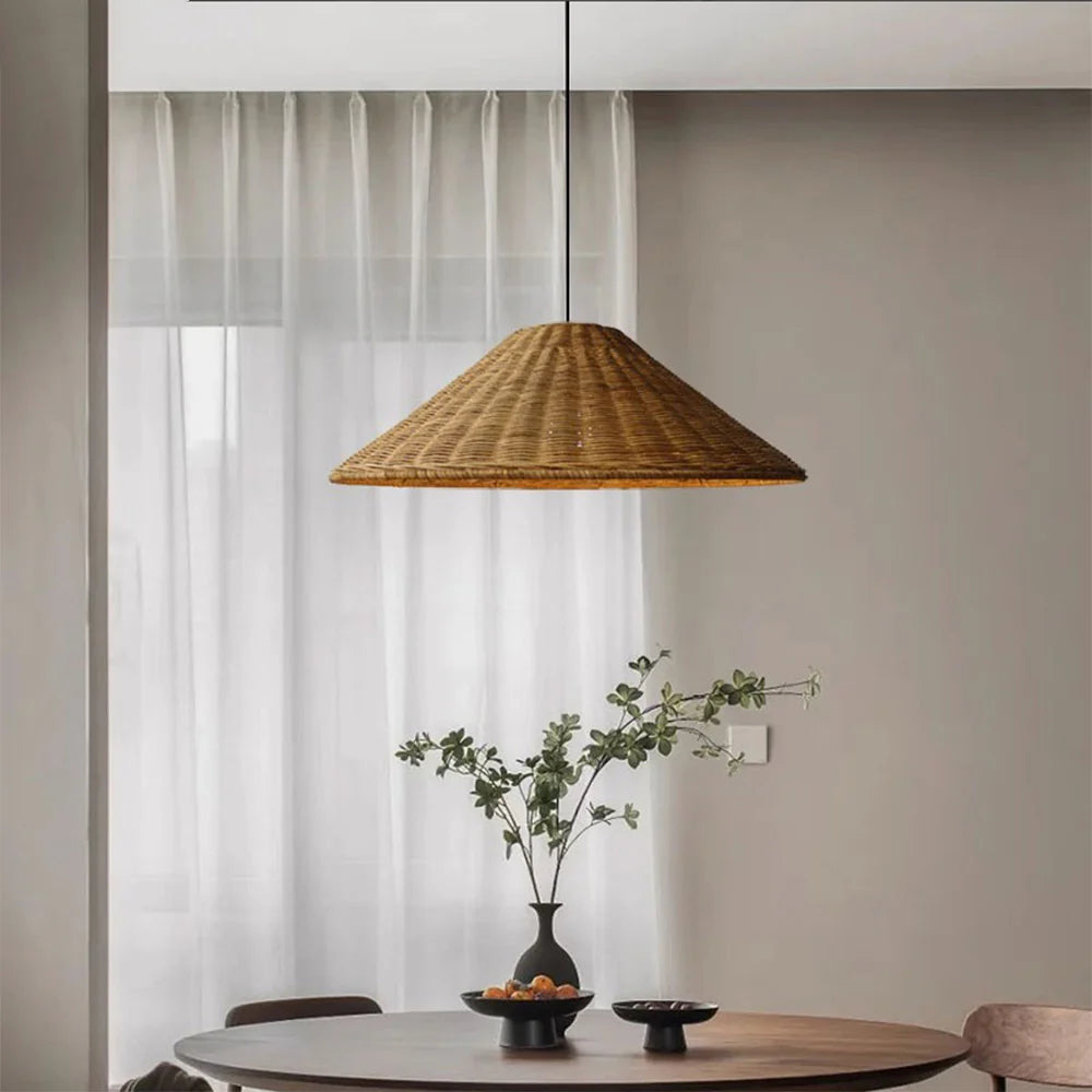 Bamboo And Rattan Woven Japanese Style Vintage Living Room Dining Room Tea Room Chandelier