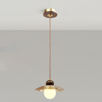 Ribbed Floral Pendant Light