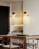 Ribbed Floral Pendant Light