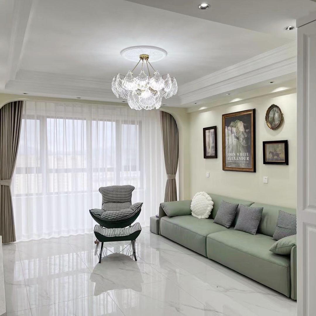 Ribbed Shell Ceiling Light