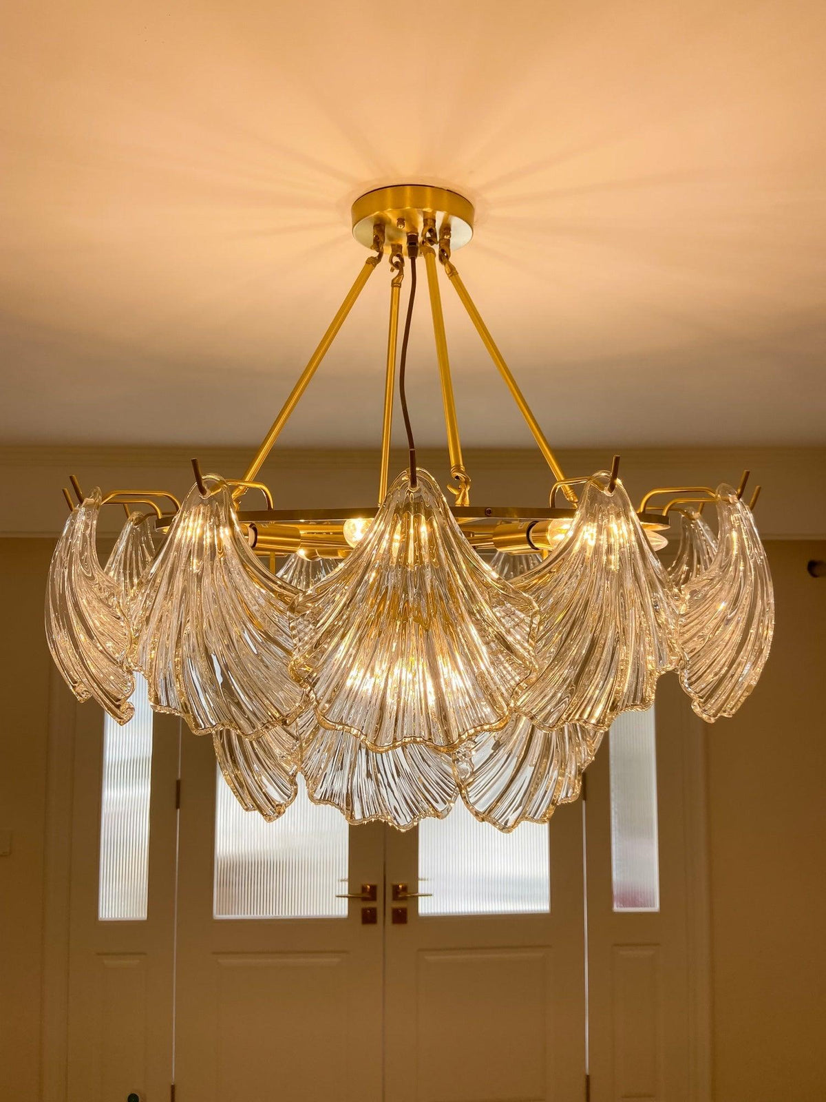 Ribbed Shell Ceiling Light