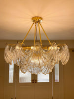Ribbed Shell Ceiling Light