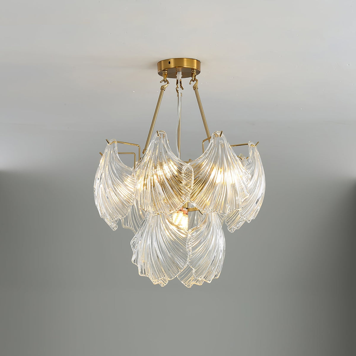 Ribbed Shell Ceiling Light