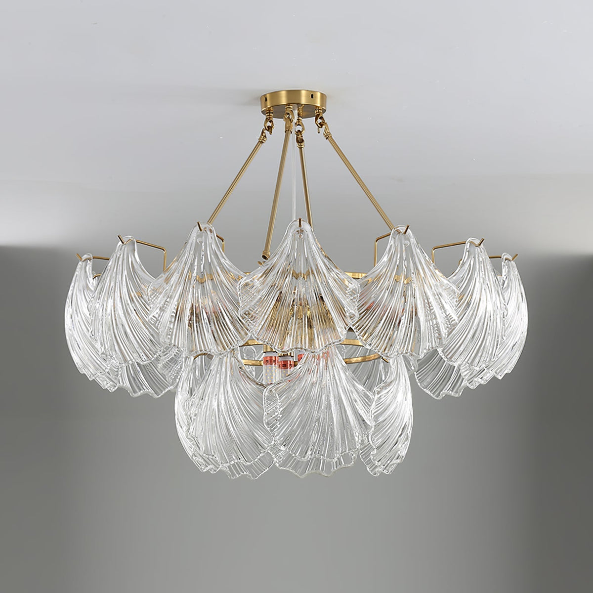 Ribbed Shell Ceiling Light