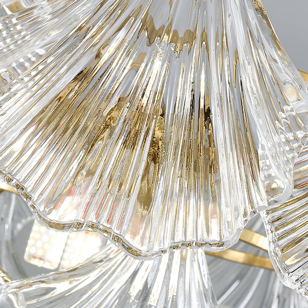 Ribbed Shell Ceiling Light