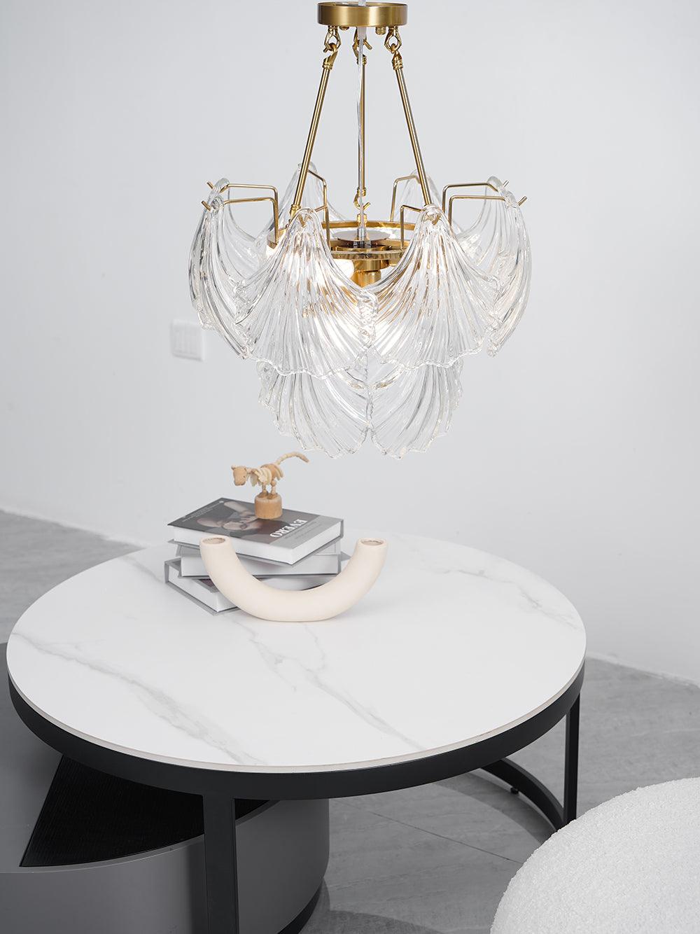 Ribbed Shell Ceiling Light