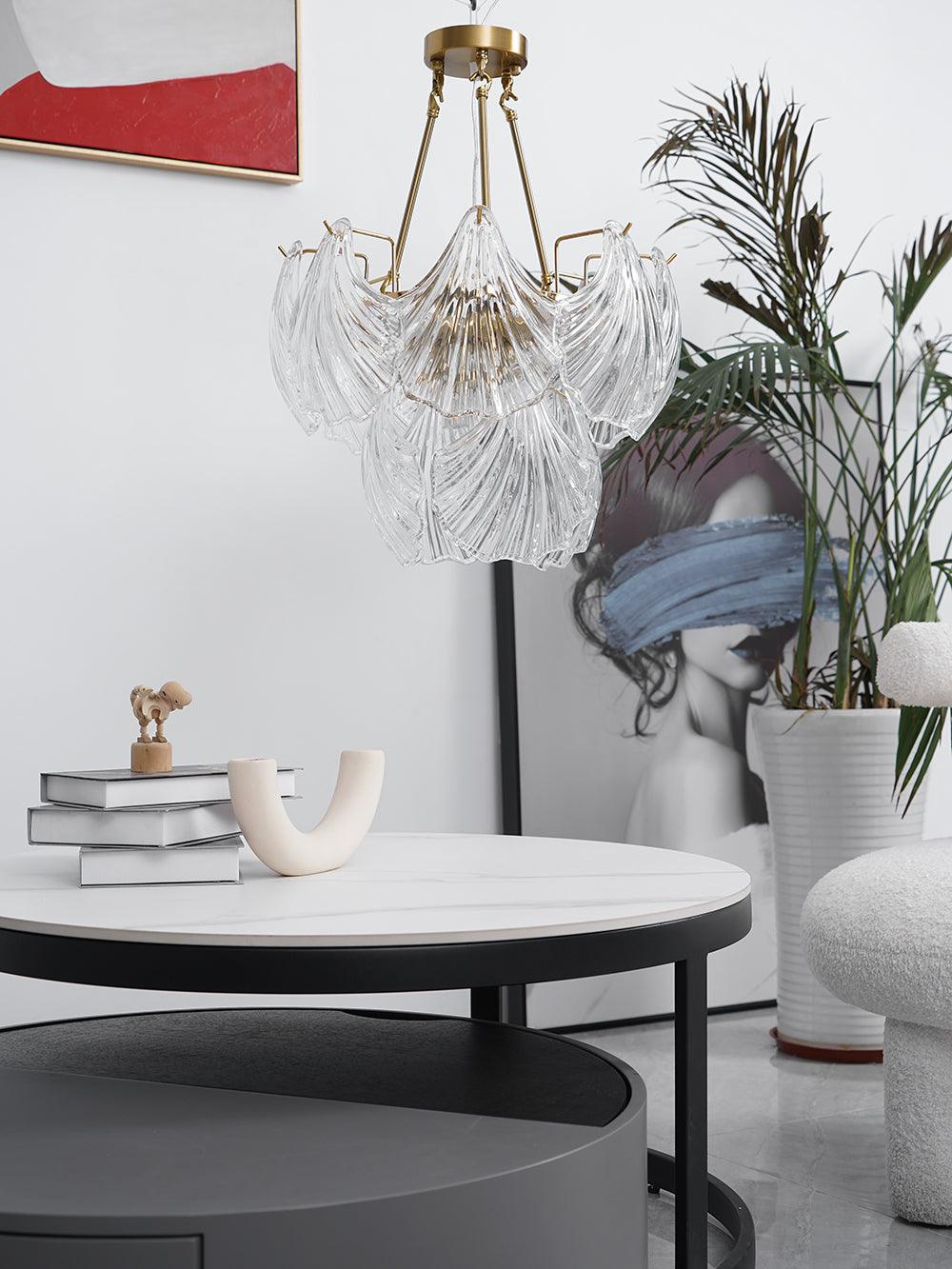 Ribbed Shell Ceiling Light