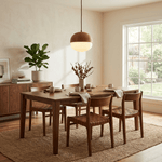 Ribbed Wood Globe Pendant Light – Modern Nordic Ceiling Lamp for Dining & Living Spaces