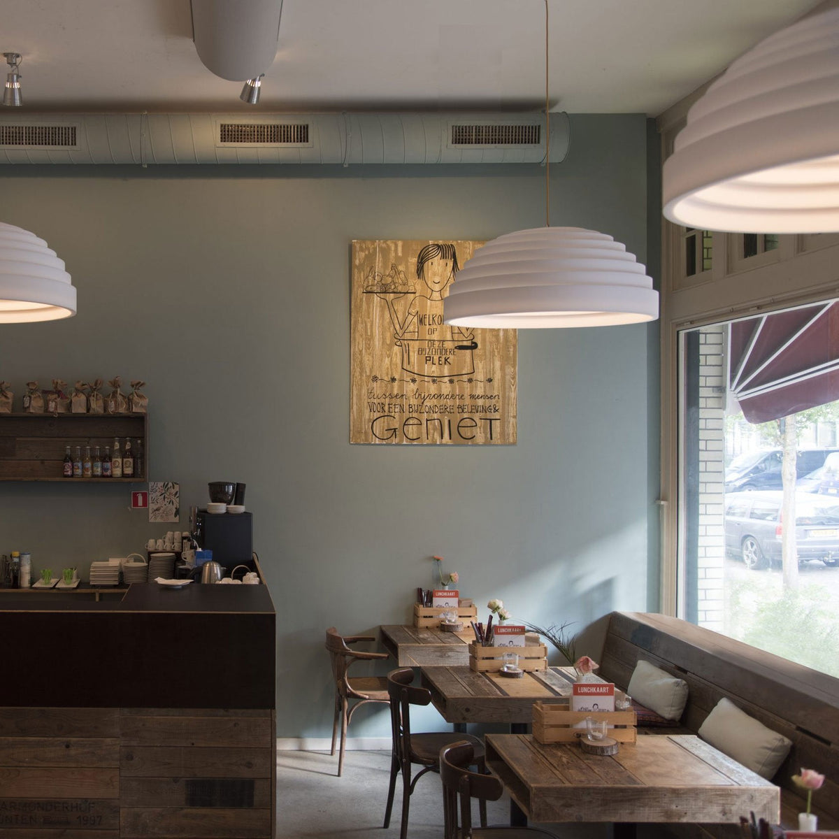 Rice Field Acoustic Pendant Light