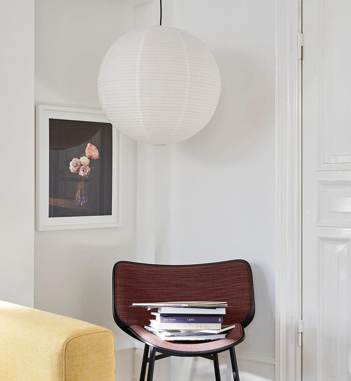 Handmade Mulberry Paper Pendant Light – Mid-Century Modern Washi Shade