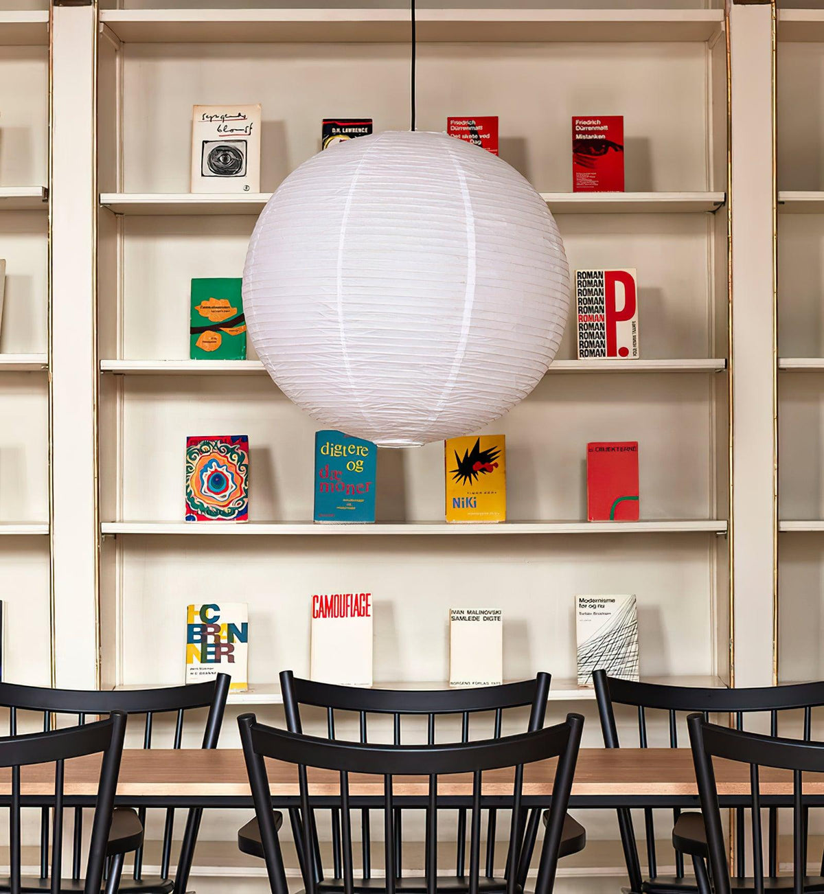 Handmade Mulberry Paper Pendant Light – Mid-Century Modern Washi Shade