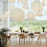 Handmade Mulberry Paper Pendant Light – Mid-Century Modern Washi Shade