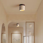 Ridge Artisan Travertine Ceiling Light – Modern Flush Mount for Bedroom, Living Room & Dining Room