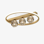 Ring Crystal Ball Ceiling Lamp