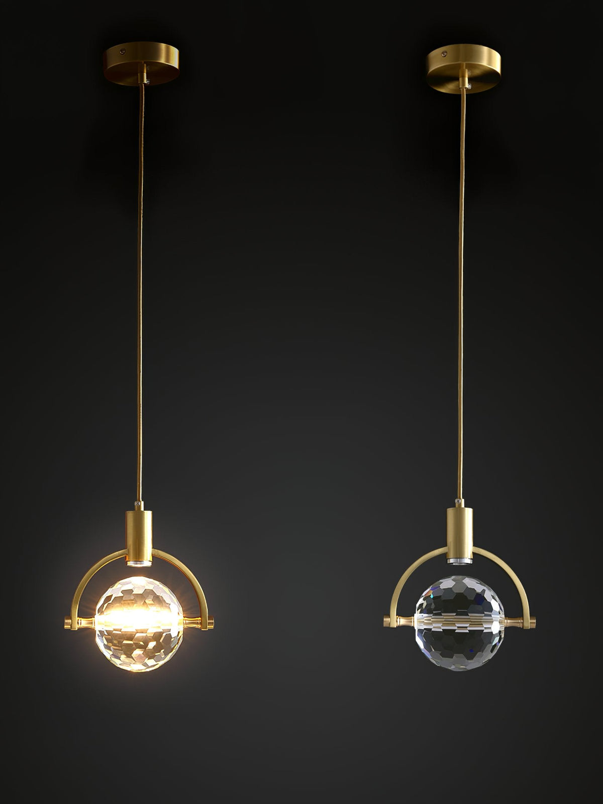 Ring Crystal Pendant Light