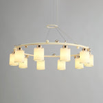 Ring Glass Cup Chandelier Modern Pendant Light for Dining Room