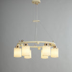 Ring Glass Cup Chandelier Modern Pendant Light for Dining Room