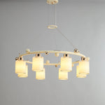 Ring Glass Cup Chandelier Modern Pendant Light for Dining Room
