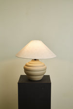 Ripple Clay Table Lamp – Sculptural Ceramic Accent Light for Modern Interiors