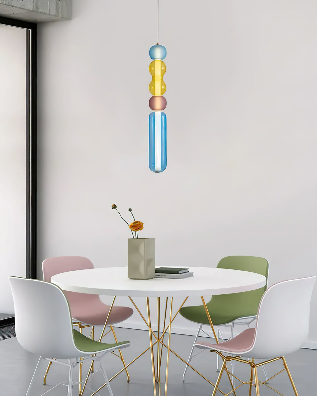 Ripple Glass Pendant Light – Modern LED Hanging Lamp for Dining Room & Living Room