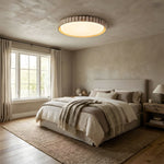 Riva Travertine LED Ceiling Light – Modern Flush Mount for Living Room & Bedroom