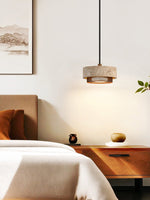Riva Travertine Pendant Light – Natural Stone Designer Hanging Lamp