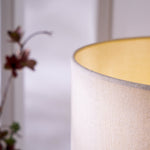 Rivara Stone Table Lamp – Sculptural Marble Base with Linen Shade