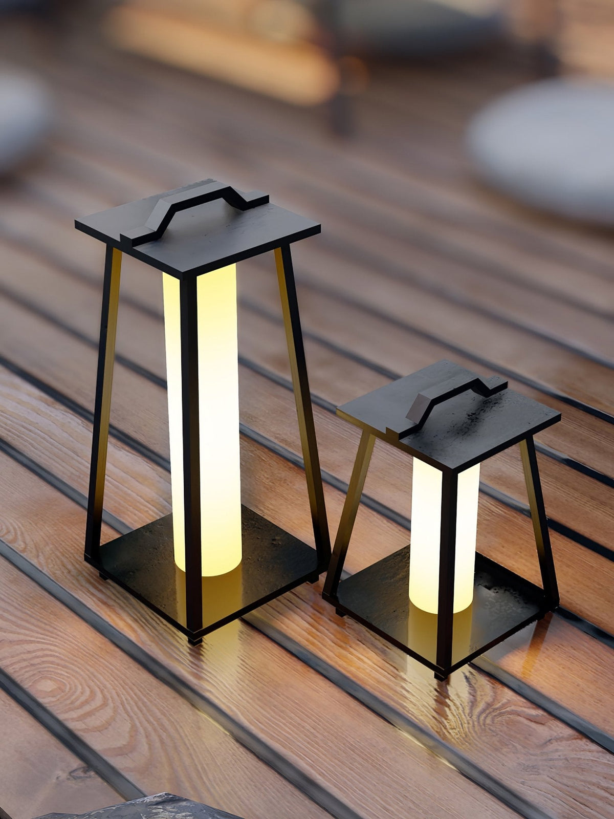 Roam Portable Outdoor Floor Lamp in Stainless Steel, IP65 Rated