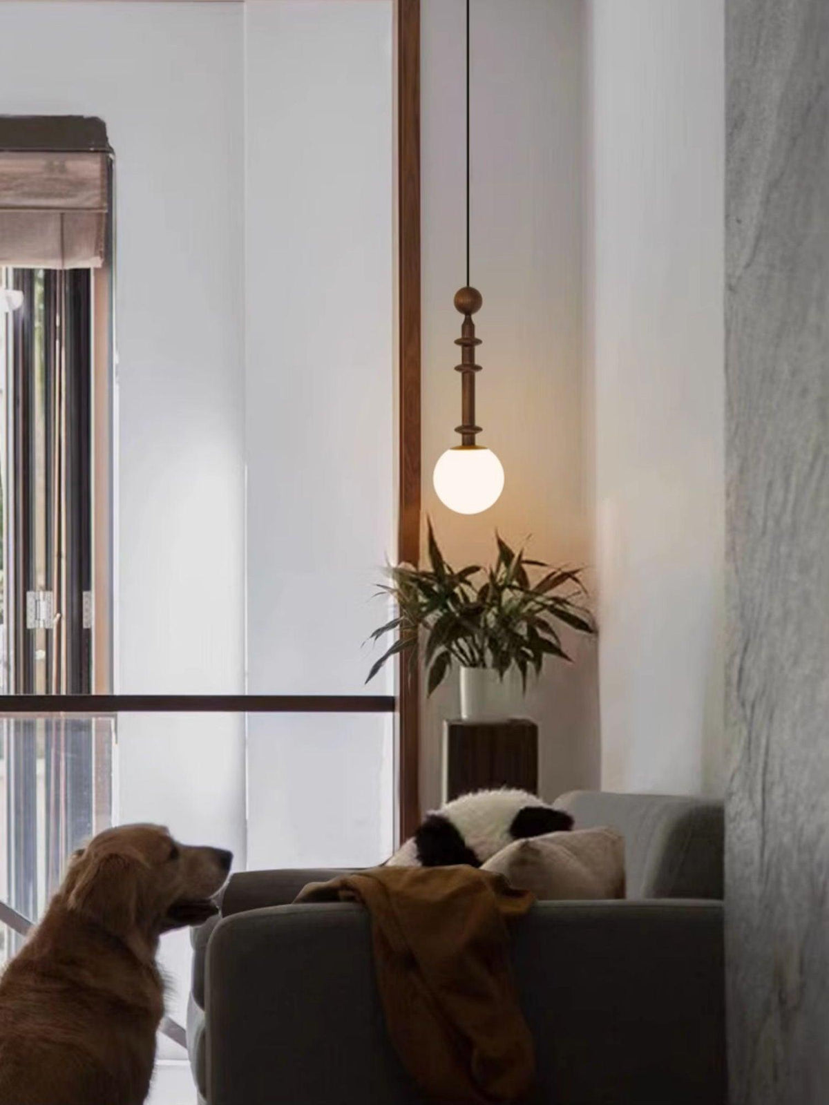 roman-column-pendant-light
