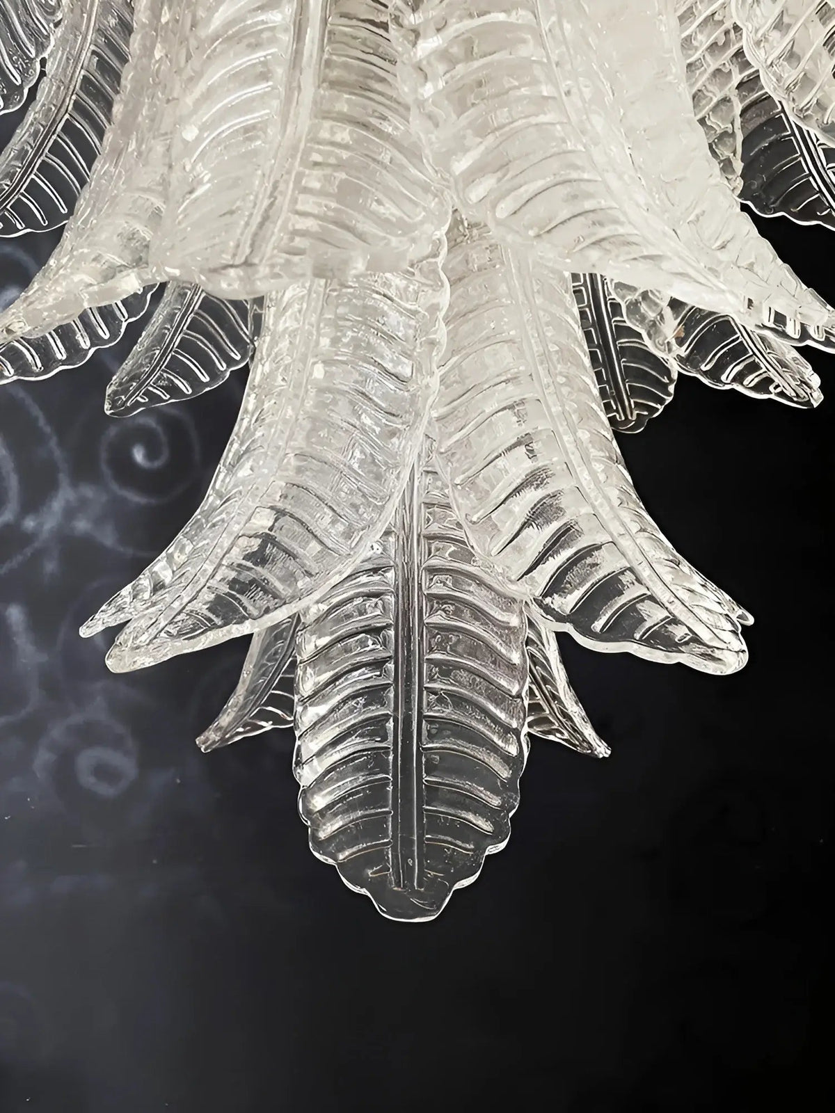 Rosalind Clear Glass Floral Cascade Chandelier for Elegant Interiors