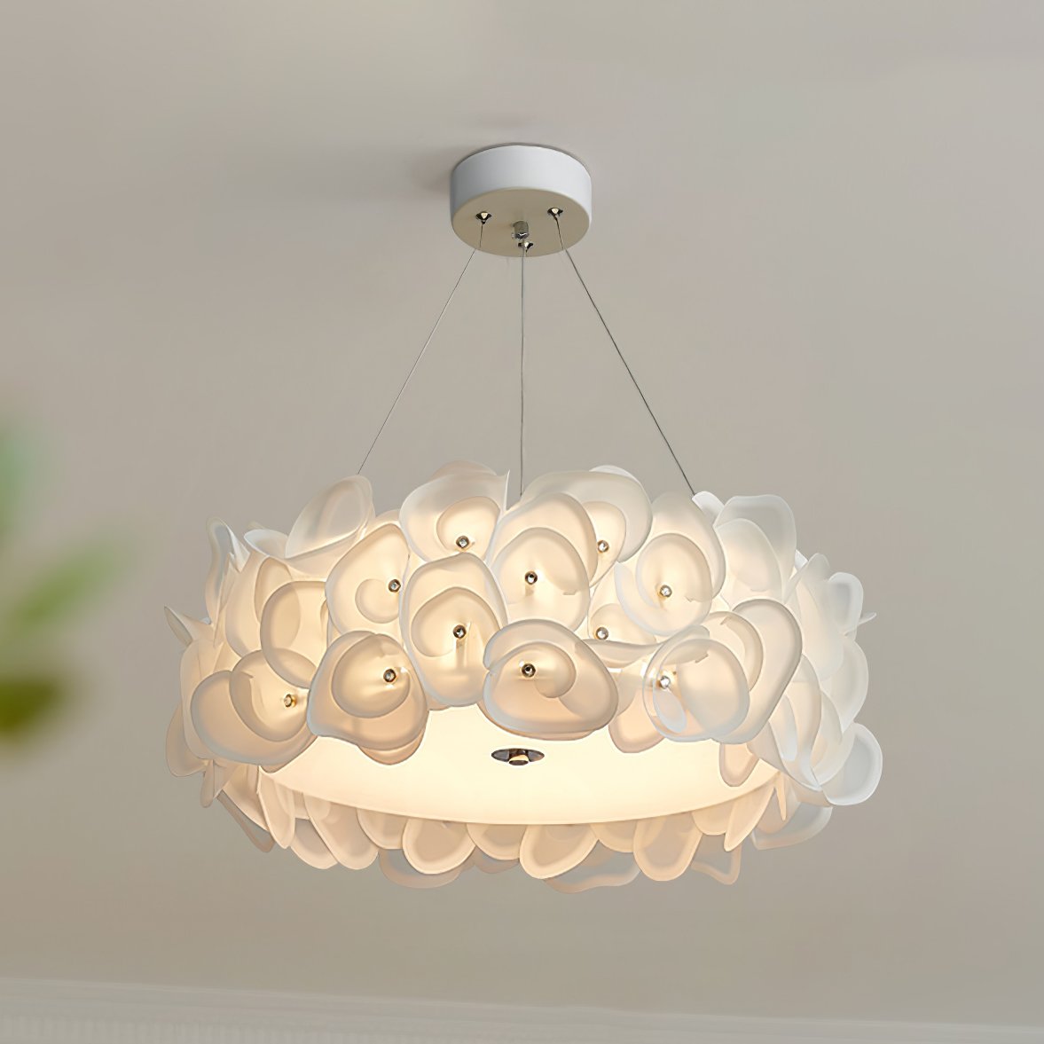 Rose Hydrangea Chandelier