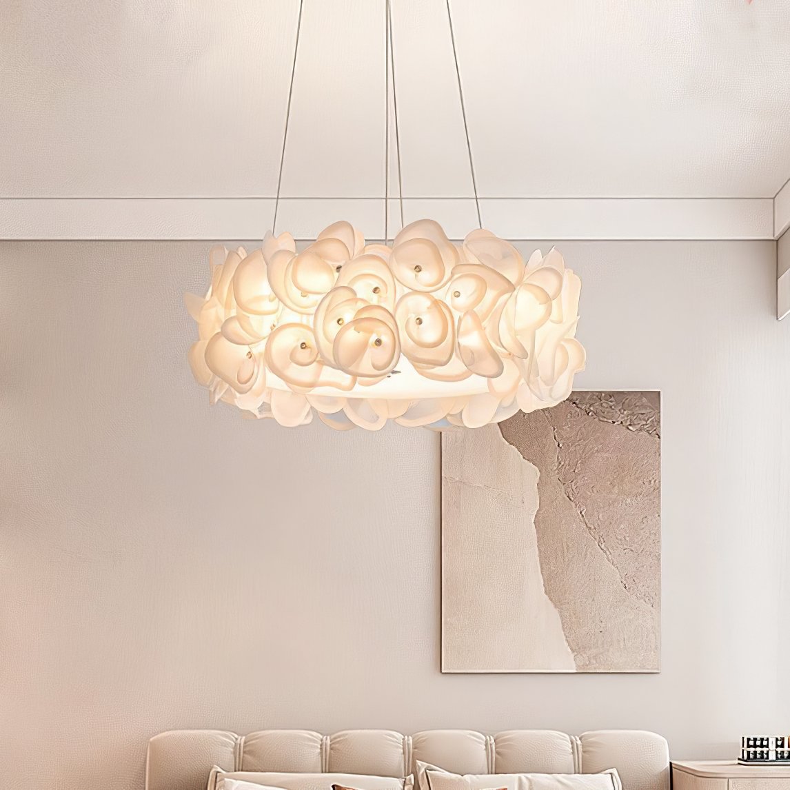 Rose Hydrangea Chandelier