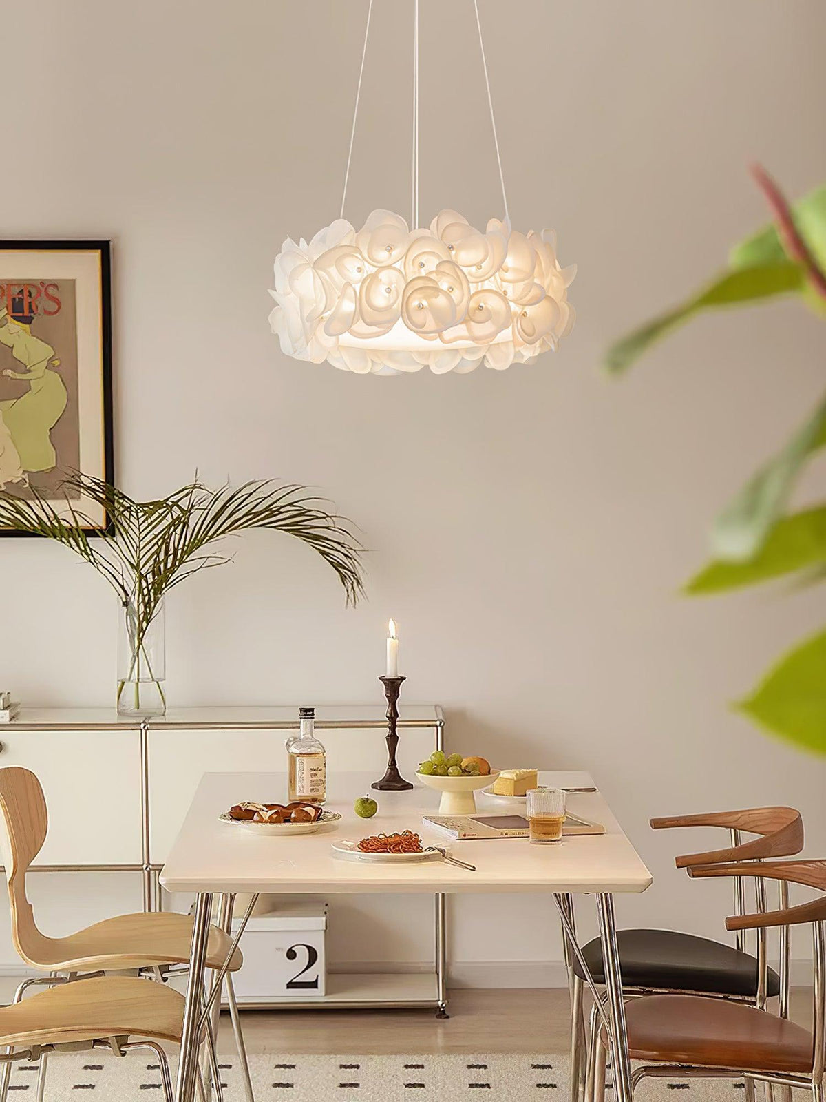Rose Hydrangea Chandelier