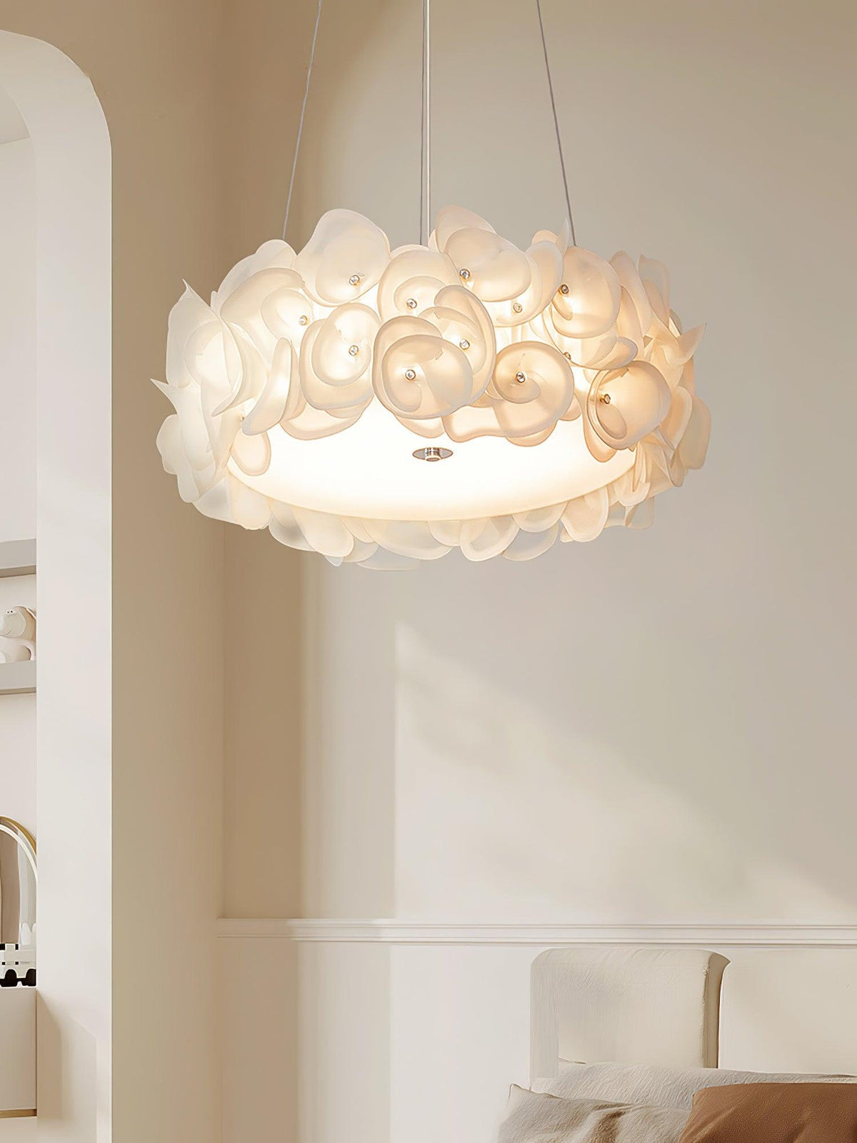 Rose Hydrangea Chandelier