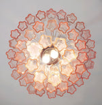 Rose Tubes Glass Chandelier – Handcrafted Murano Glass Pendant Light