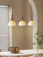 Roselind Hand-Painted Ceramic Pendant Light for Dining & Living Spaces
