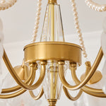Rosemarie Bloom Chandelier – Hand-Blown Glass & Pearl Luxury Pendant Light